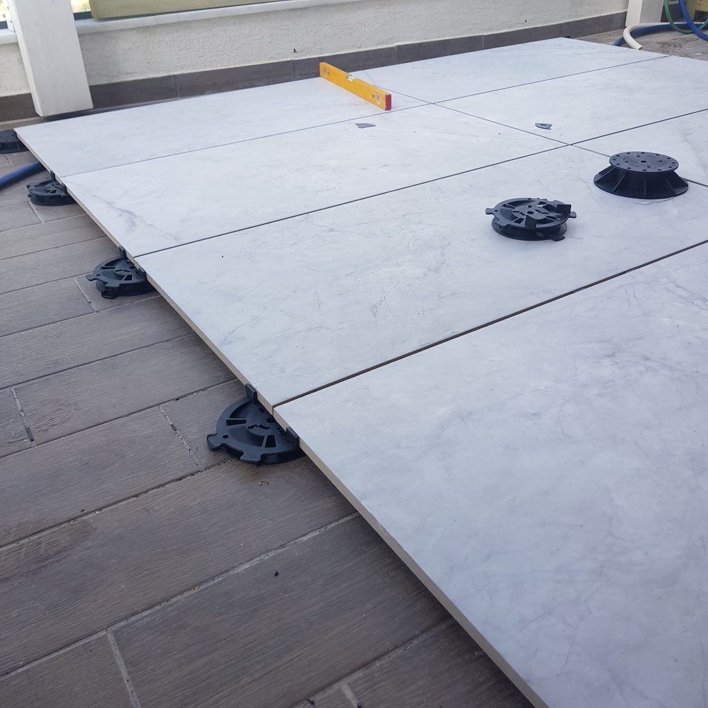 Floor renovation directly over existing flooring. Photo: Eyal Coatings
